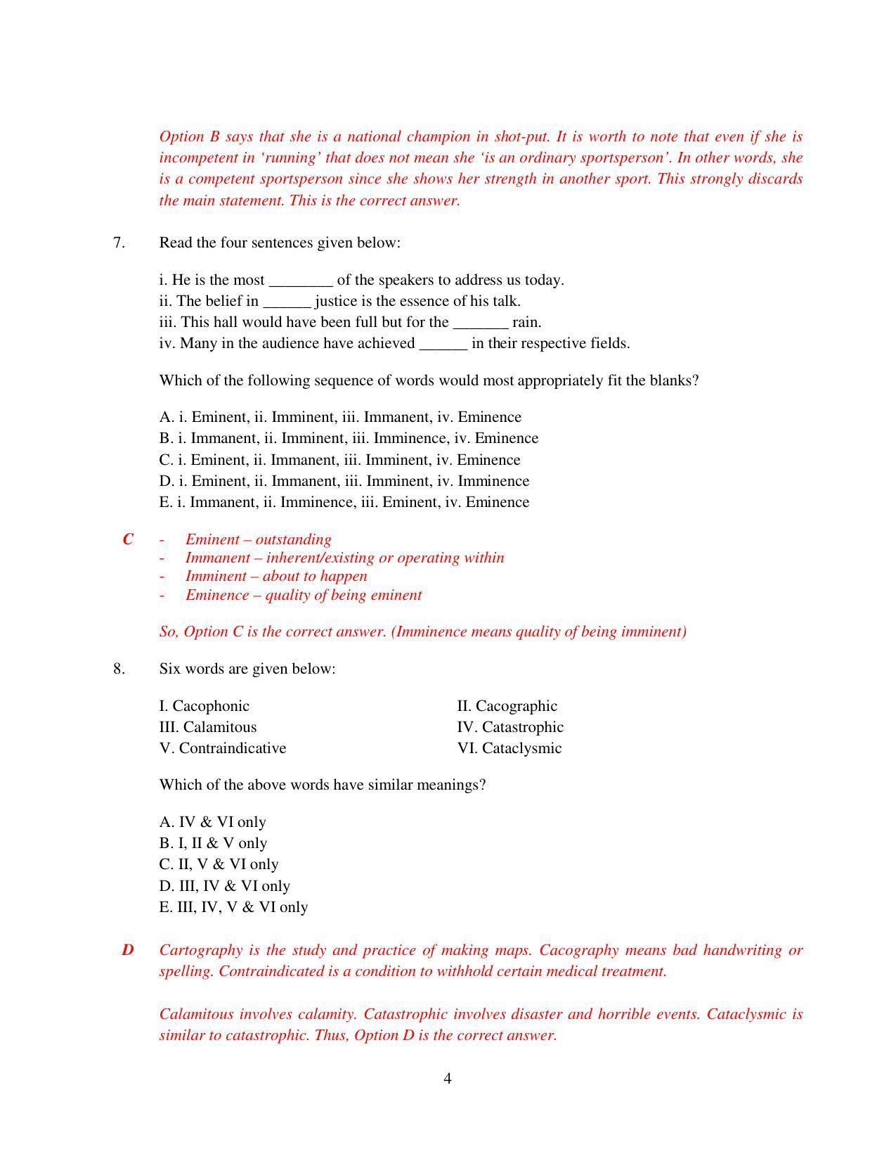 XAT 2015 Set D Question Papers - Page 5