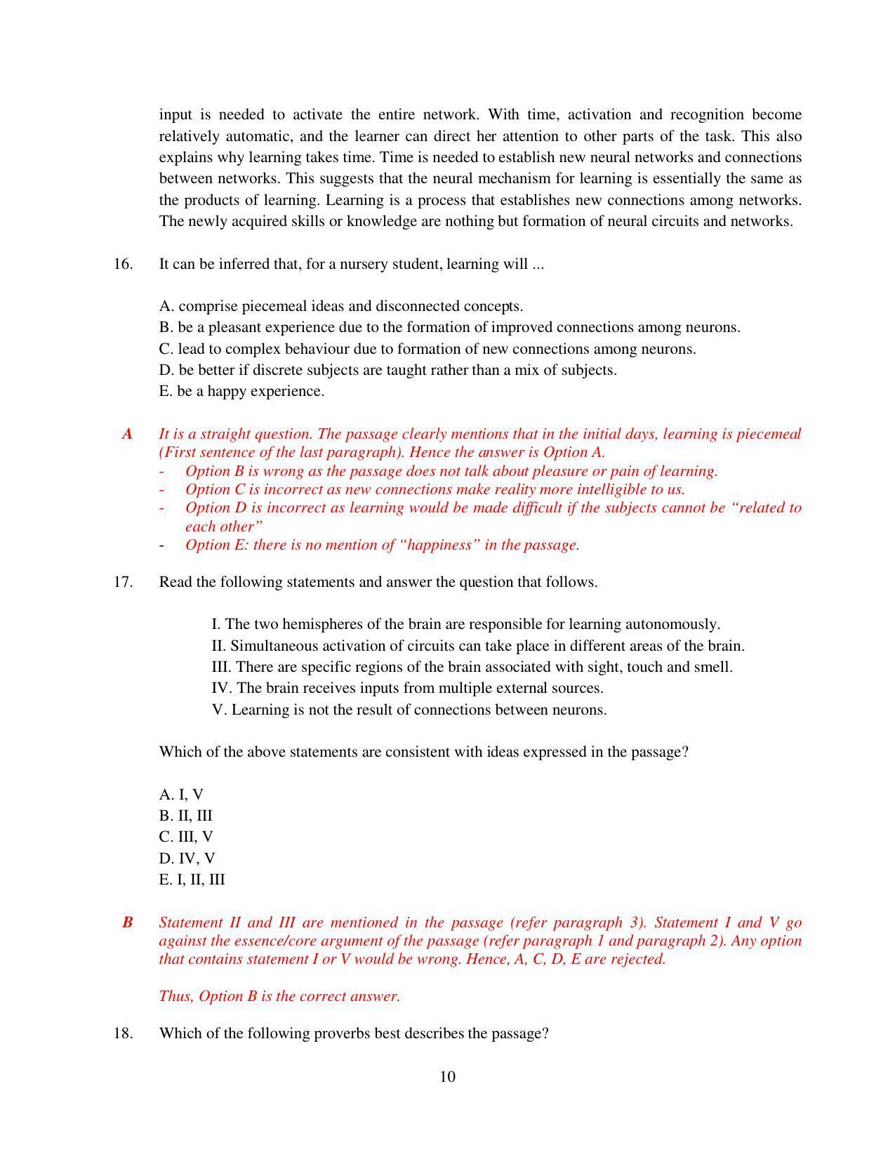 XAT 2015 Set D Question Papers - Page 11