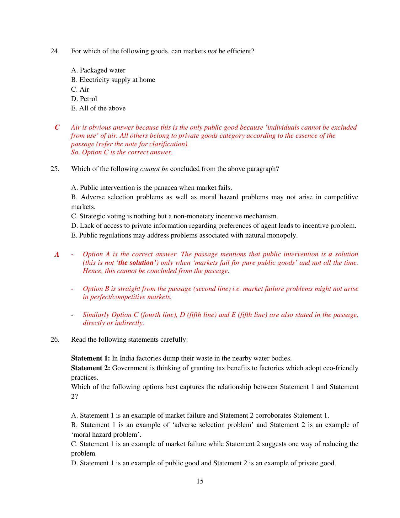 XAT 2015 Set D Question Papers - Page 16