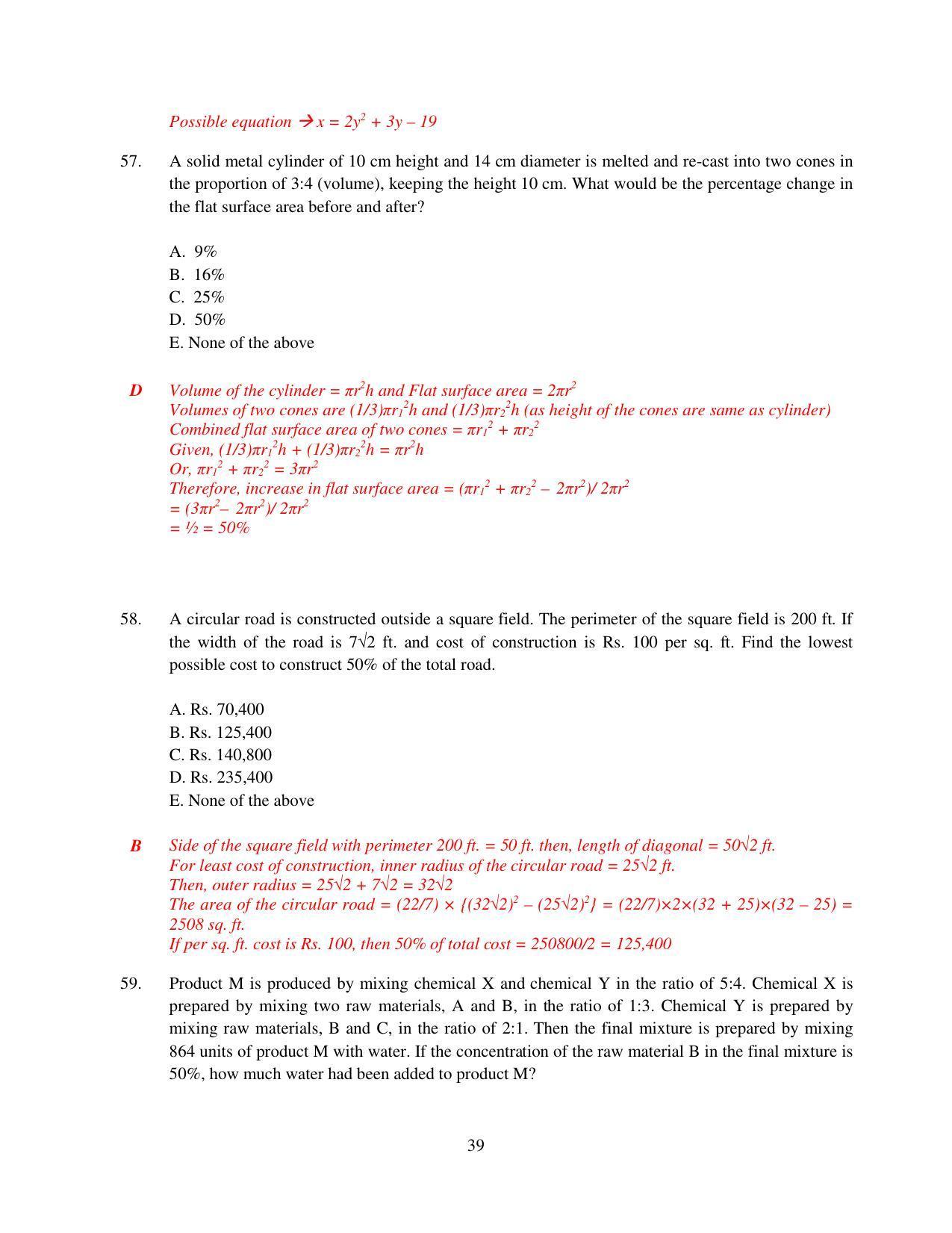 XAT 2015 Set D Question Papers - Page 40