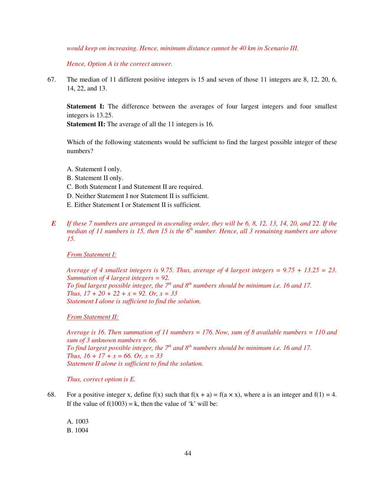 XAT 2015 Set D Question Papers - Page 45