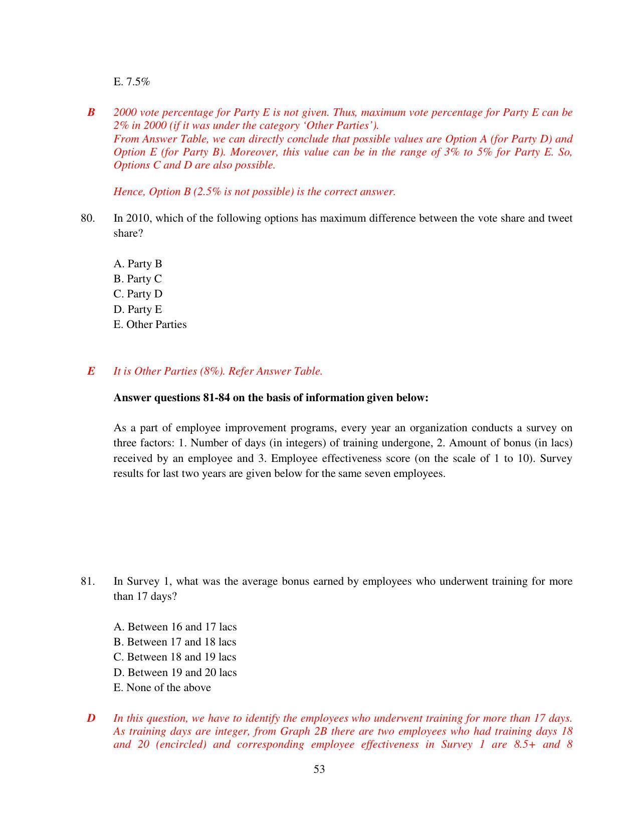 XAT 2015 Set D Question Papers - Page 54