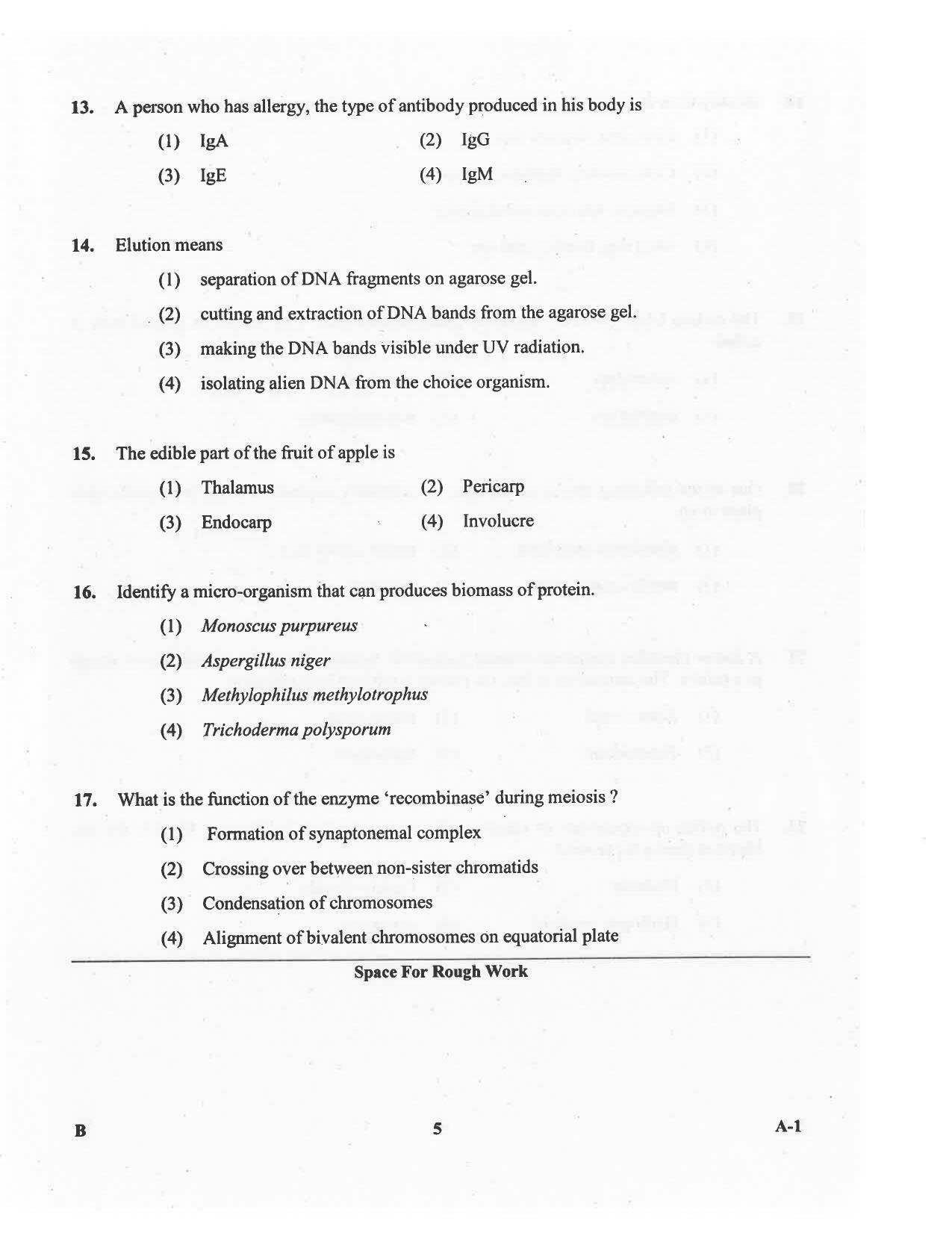 KCET Biology 2016 Question Papers - Page 5