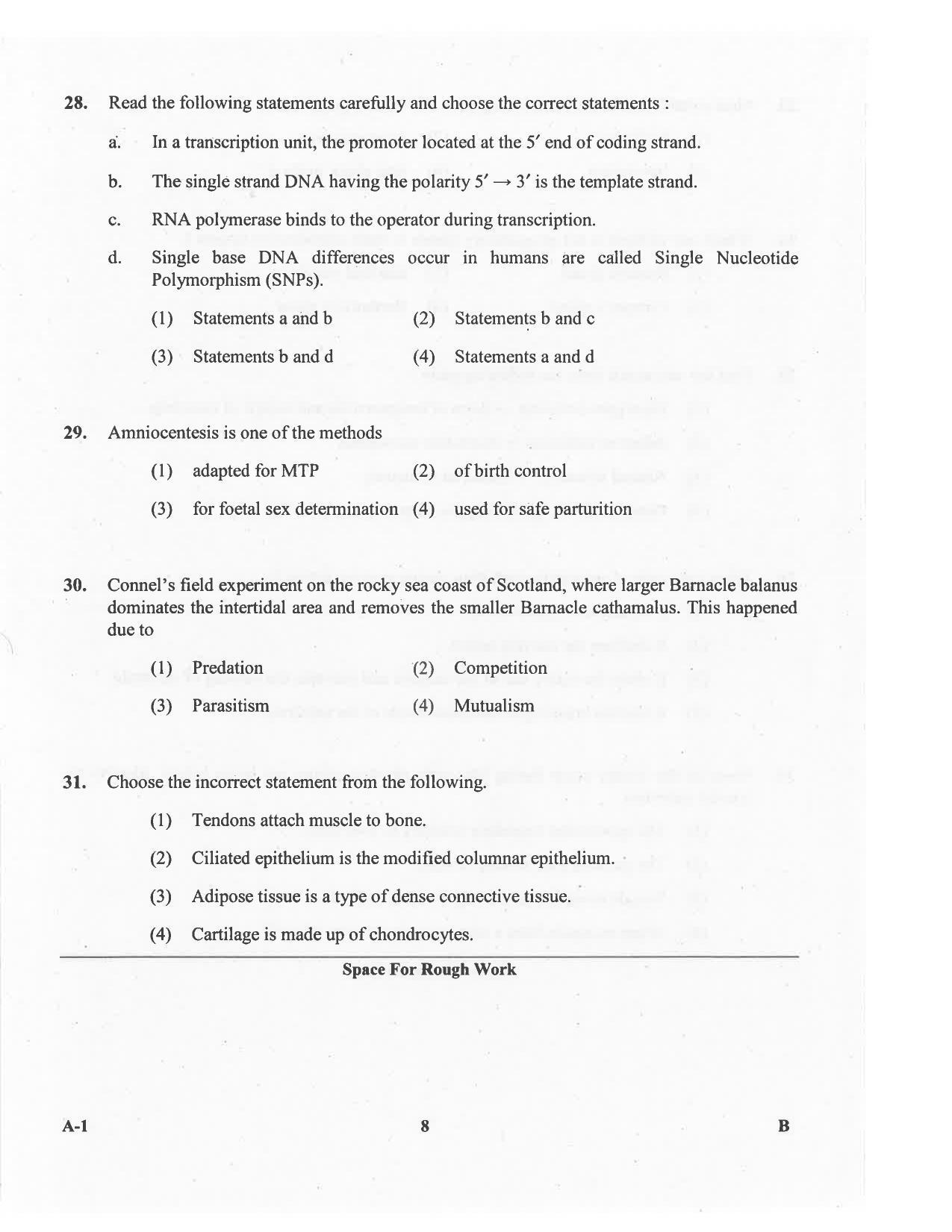 KCET Biology 2016 Question Papers - Page 8