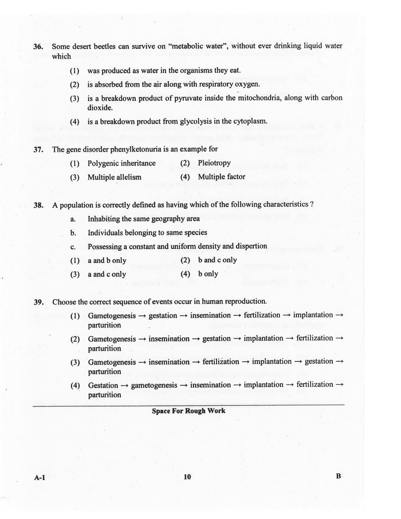 KCET Biology 2016 Question Papers - Page 10