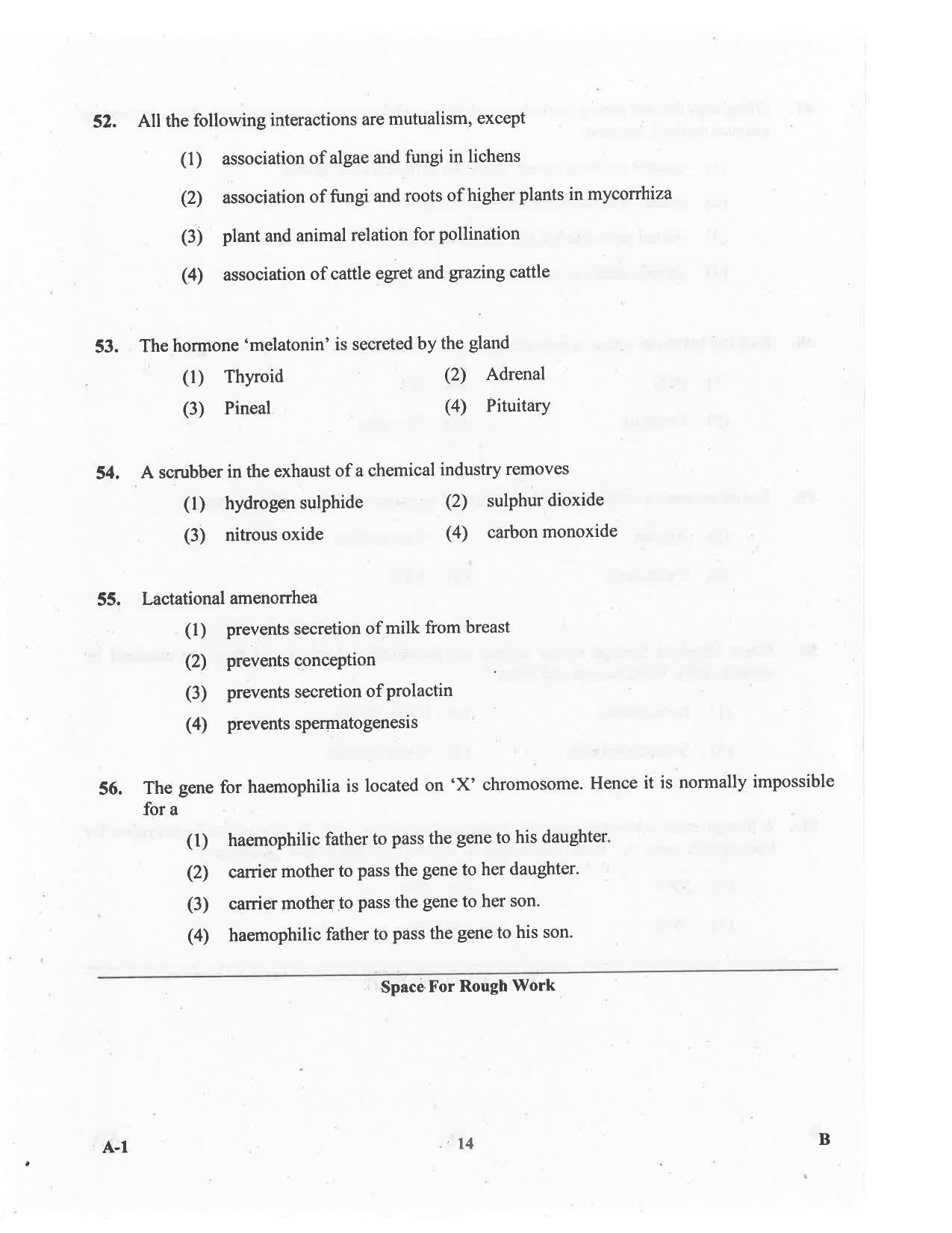 KCET Biology 2016 Question Papers - Page 14