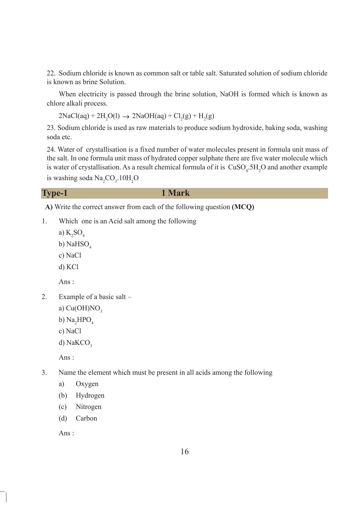 Tripura Board Class 10 Science English Version Workbooks - Page 22