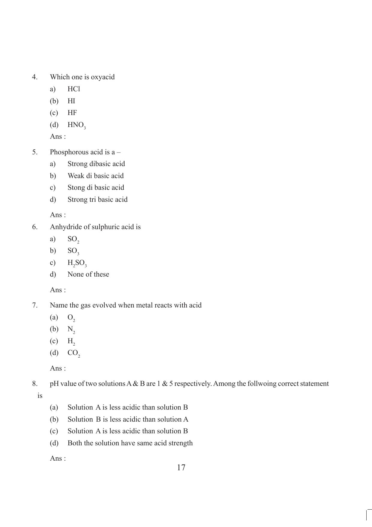 Tripura Board Class 10 Science English Version Workbooks - Page 23