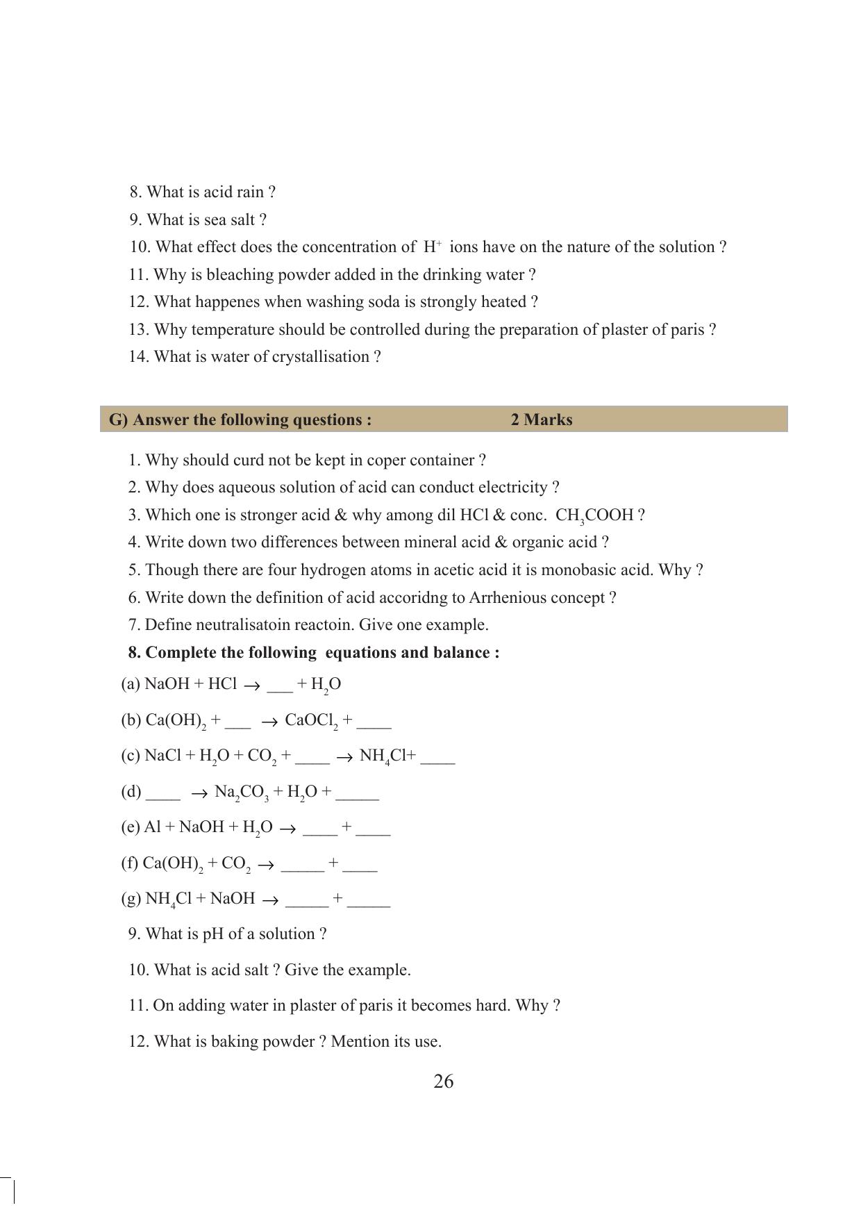 Tripura Board Class 10 Science English Version Workbooks - Page 32