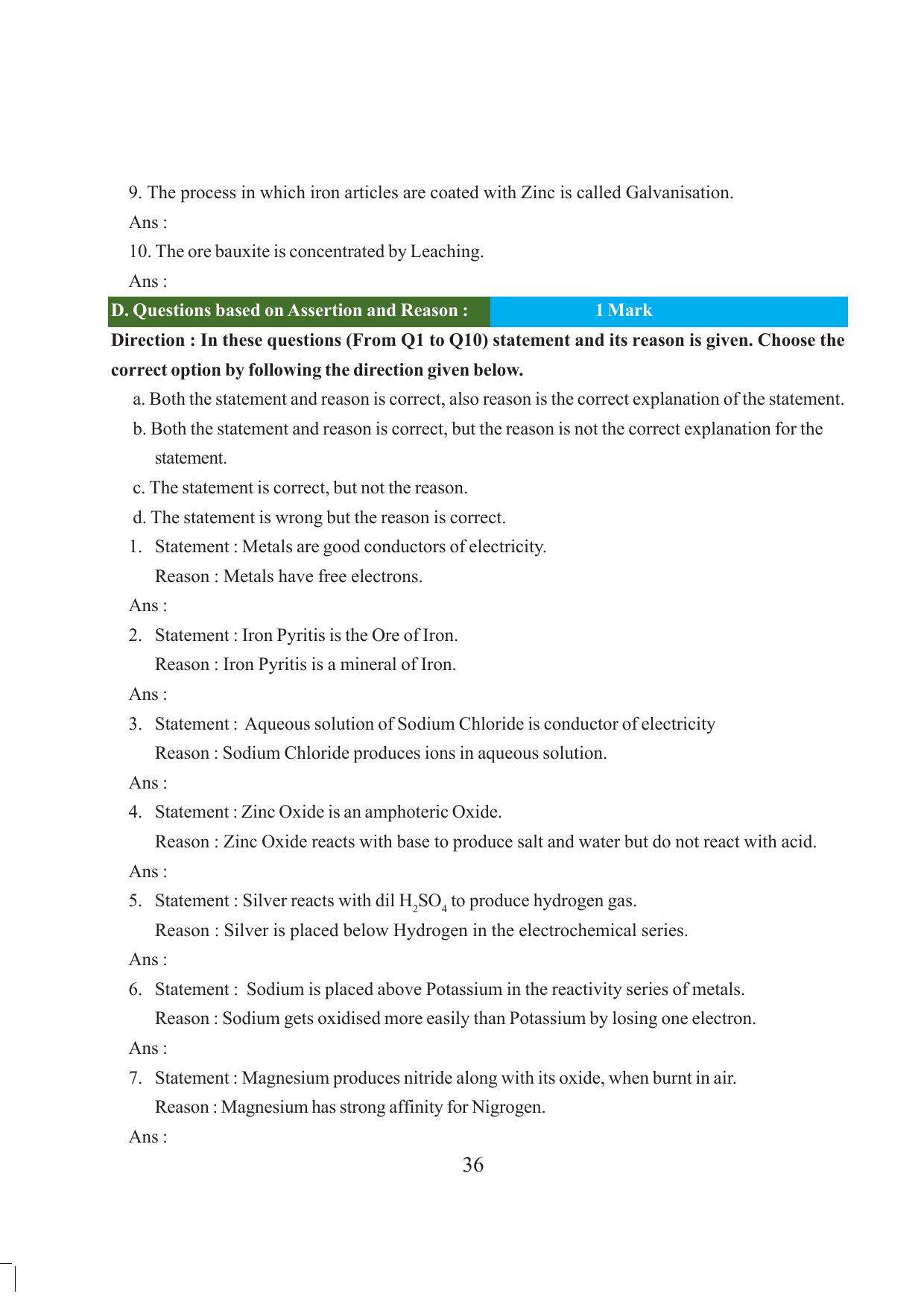 Tripura Board Class 10 Science English Version Workbooks - Page 42