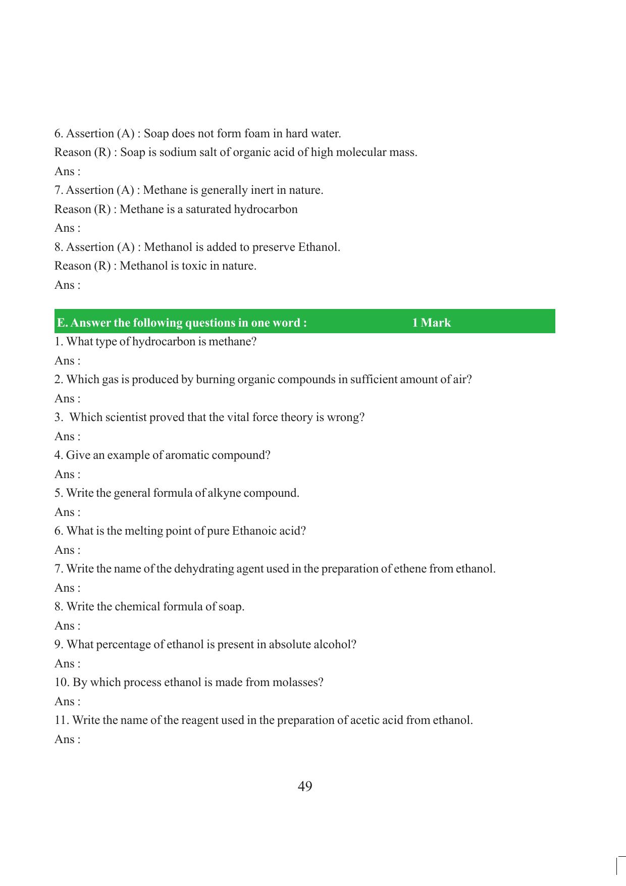 Tripura Board Class 10 Science English Version Workbooks - Page 55