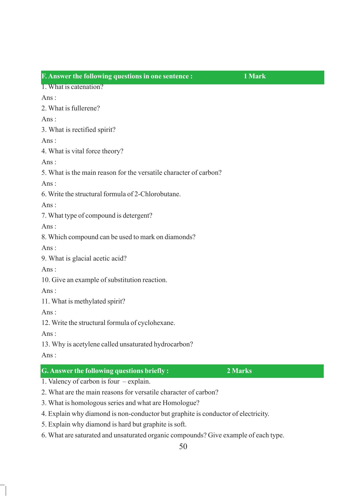 Tripura Board Class 10 Science English Version Workbooks - Page 56