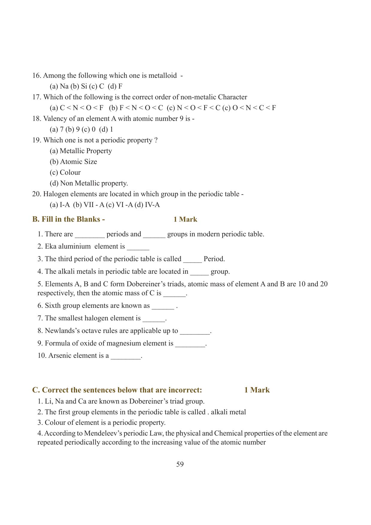 Tripura Board Class 10 Science English Version Workbooks - Page 65