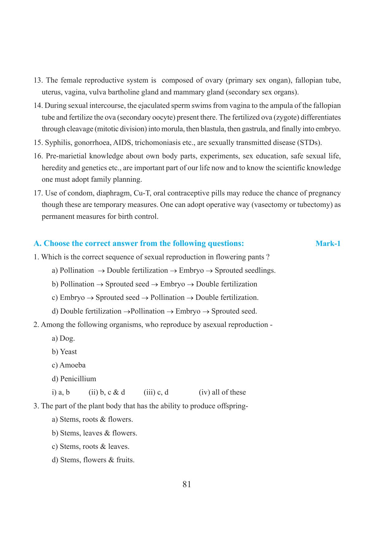 Tripura Board Class 10 Science English Version Workbooks - Page 87