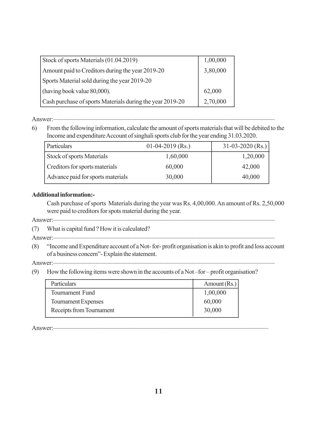 Tripura Board Class 12 Accountency English Version Workbooks - Page 15