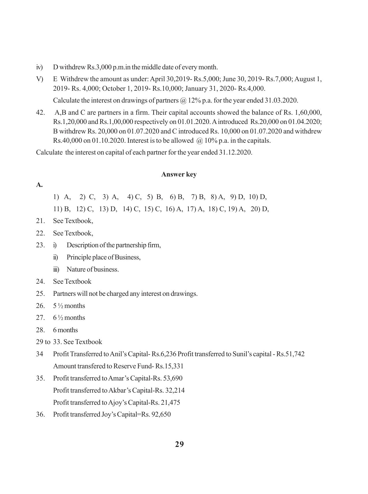 Tripura Board Class 12 Accountency English Version Workbooks - Page 33