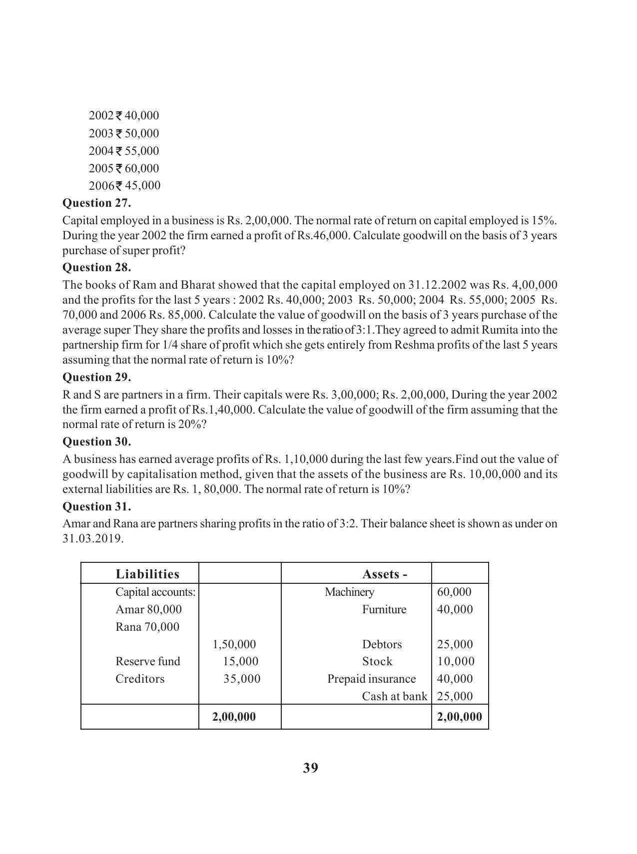 Tripura Board Class 12 Accountency English Version Workbooks - Page 43