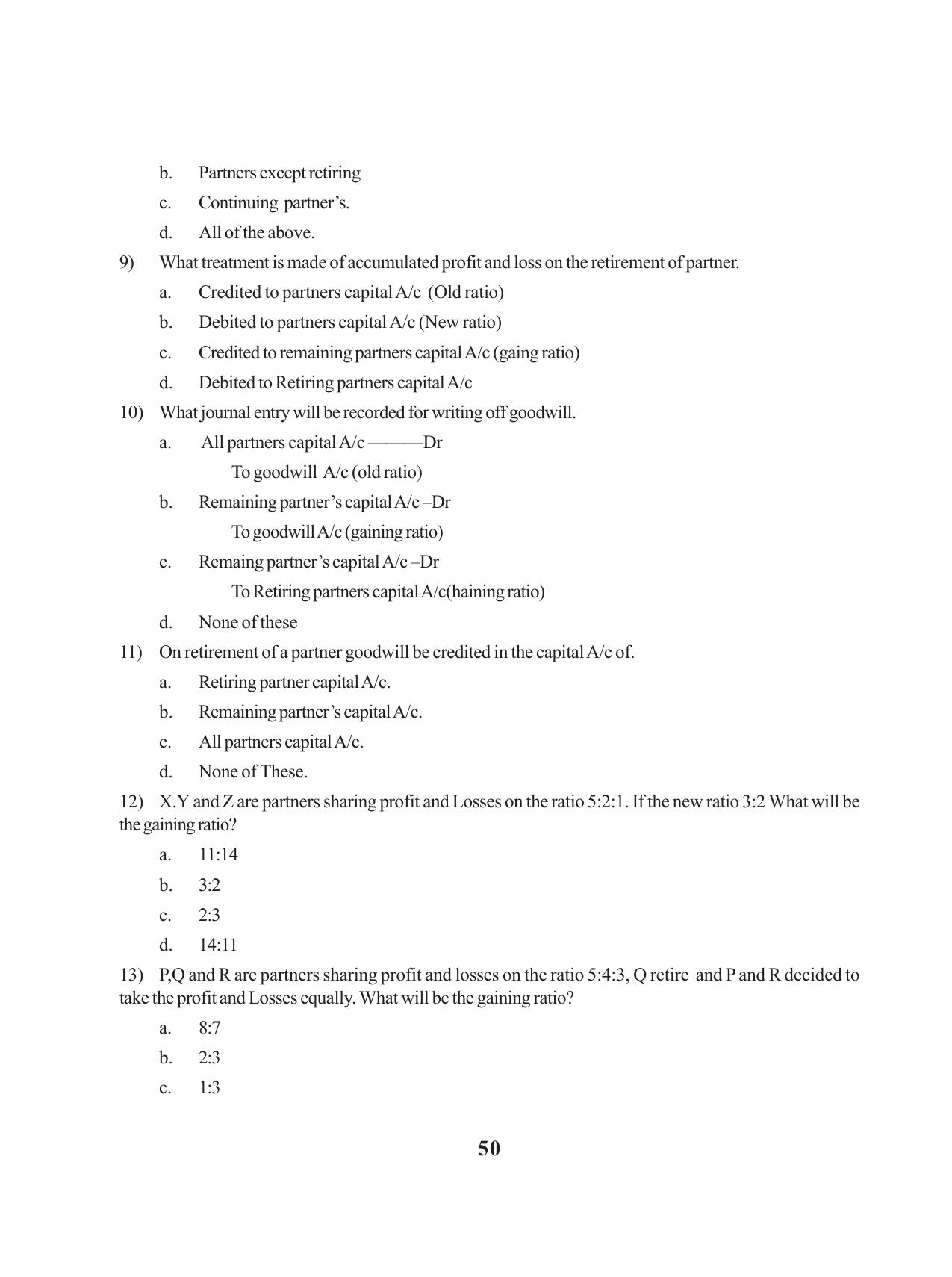 Tripura Board Class 12 Accountency English Version Workbooks - Page 54