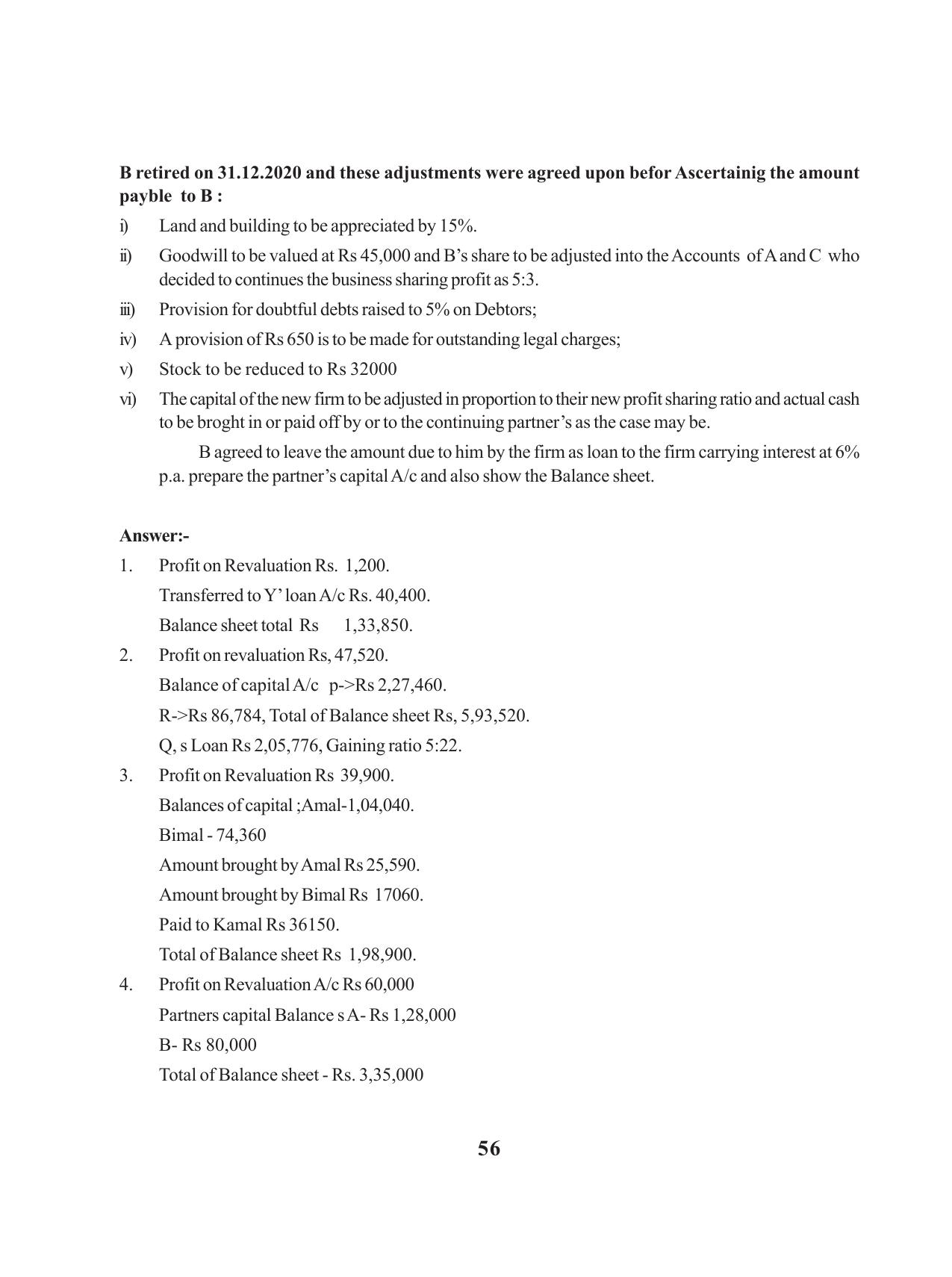 Tripura Board Class 12 Accountency English Version Workbooks - Page 60