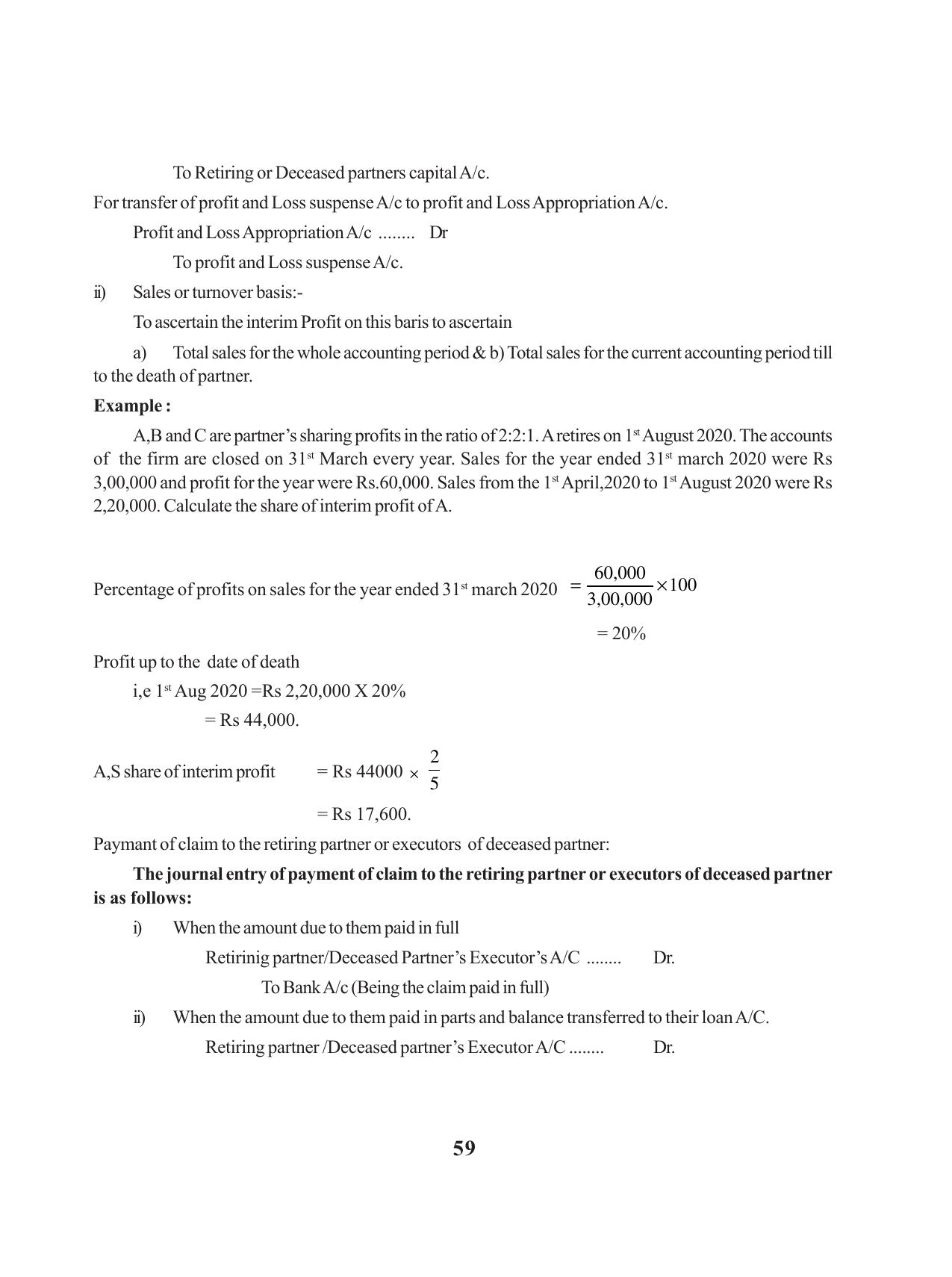 Tripura Board Class 12 Accountency English Version Workbooks - Page 63