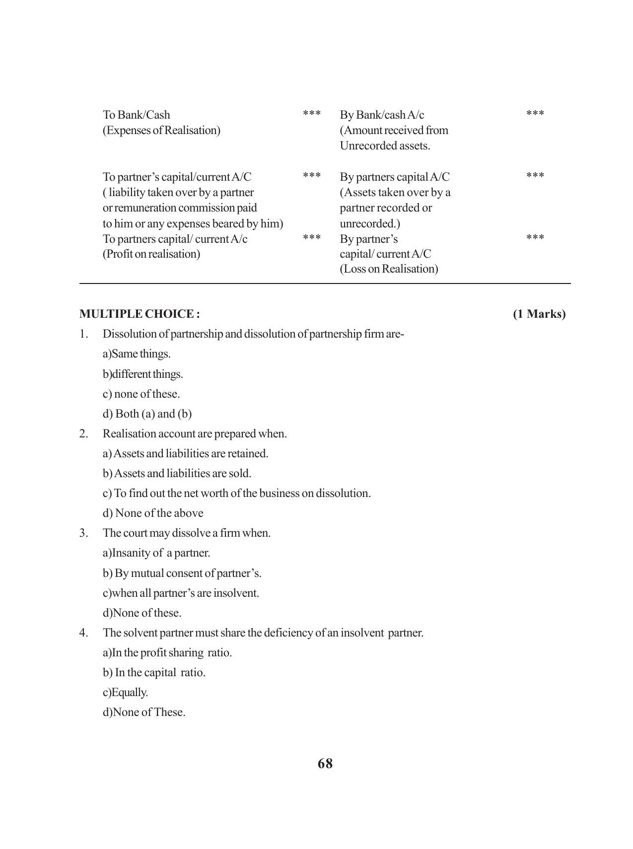 Tripura Board Class 12 Accountency English Version Workbooks - Page 72