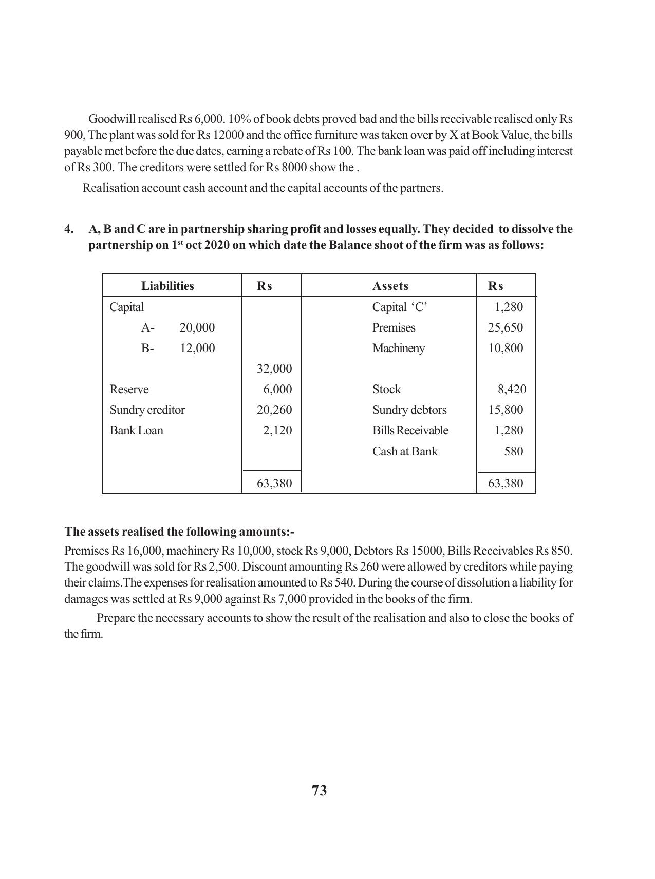 Tripura Board Class 12 Accountency English Version Workbooks - Page 77