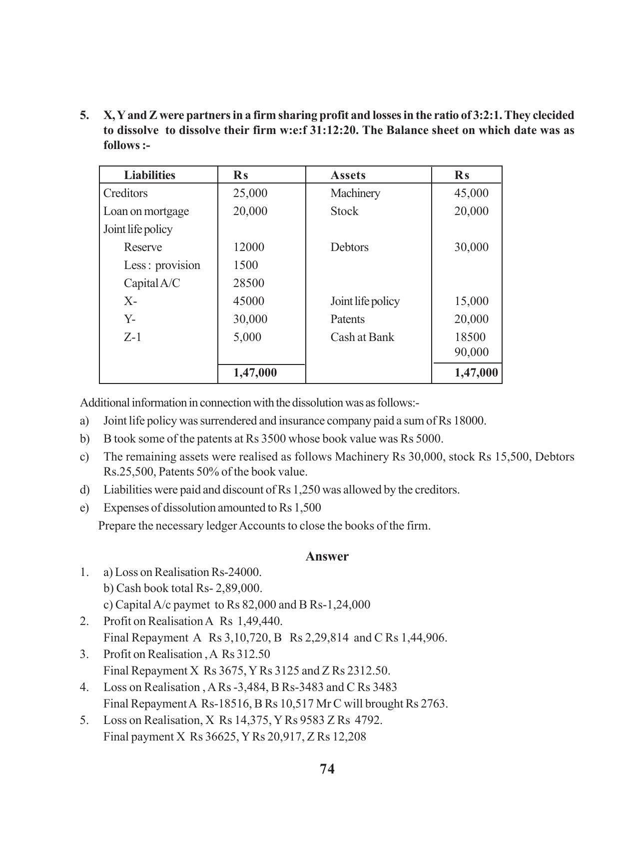 Tripura Board Class 12 Accountency English Version Workbooks - Page 78