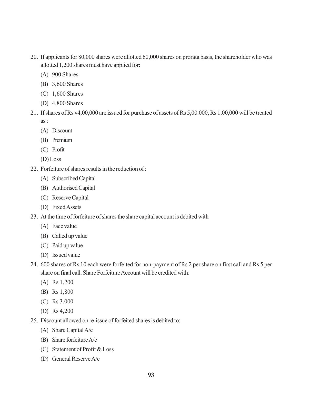 Tripura Board Class 12 Accountency English Version Workbooks - Page 97