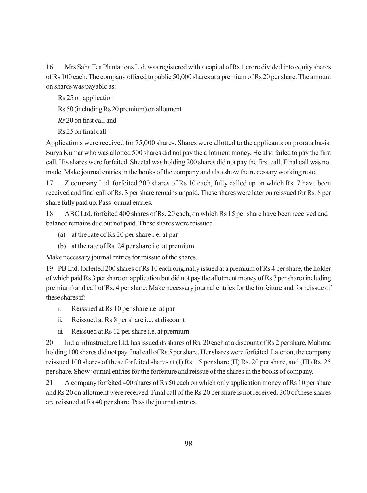 Tripura Board Class 12 Accountency English Version Workbooks - Page 102