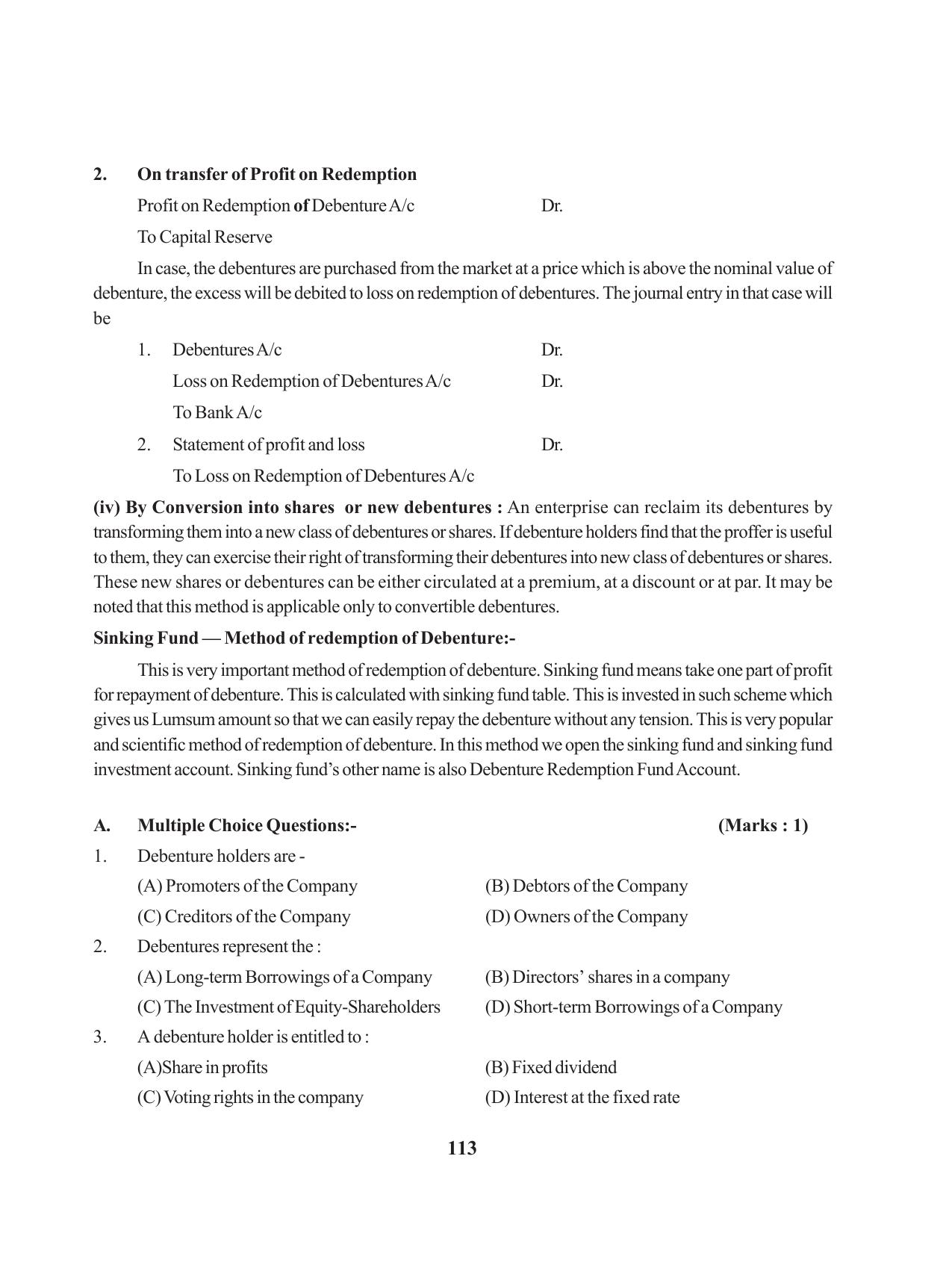 Tripura Board Class 12 Accountency English Version Workbooks - Page 117