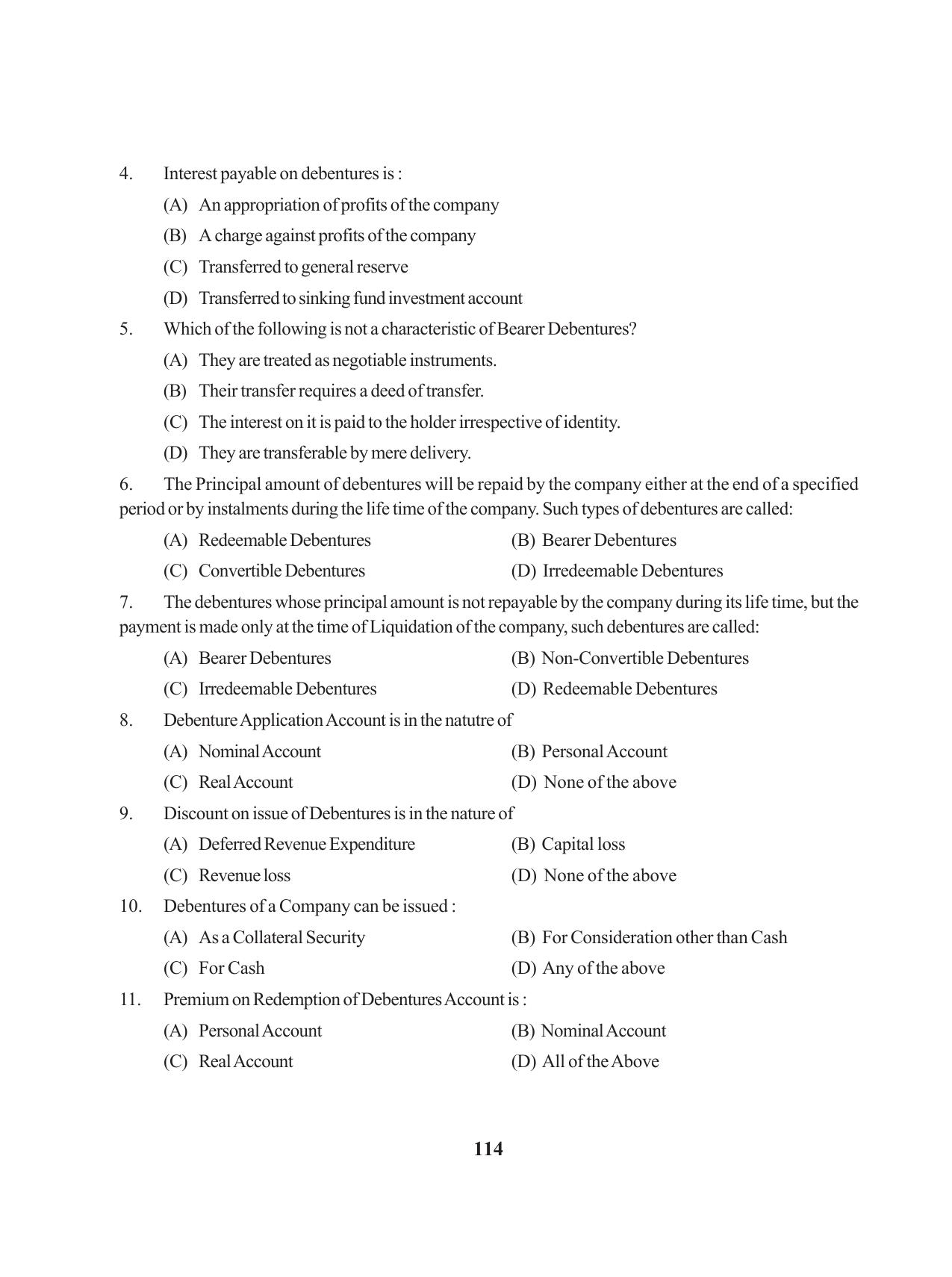 Tripura Board Class 12 Accountency English Version Workbooks - Page 118