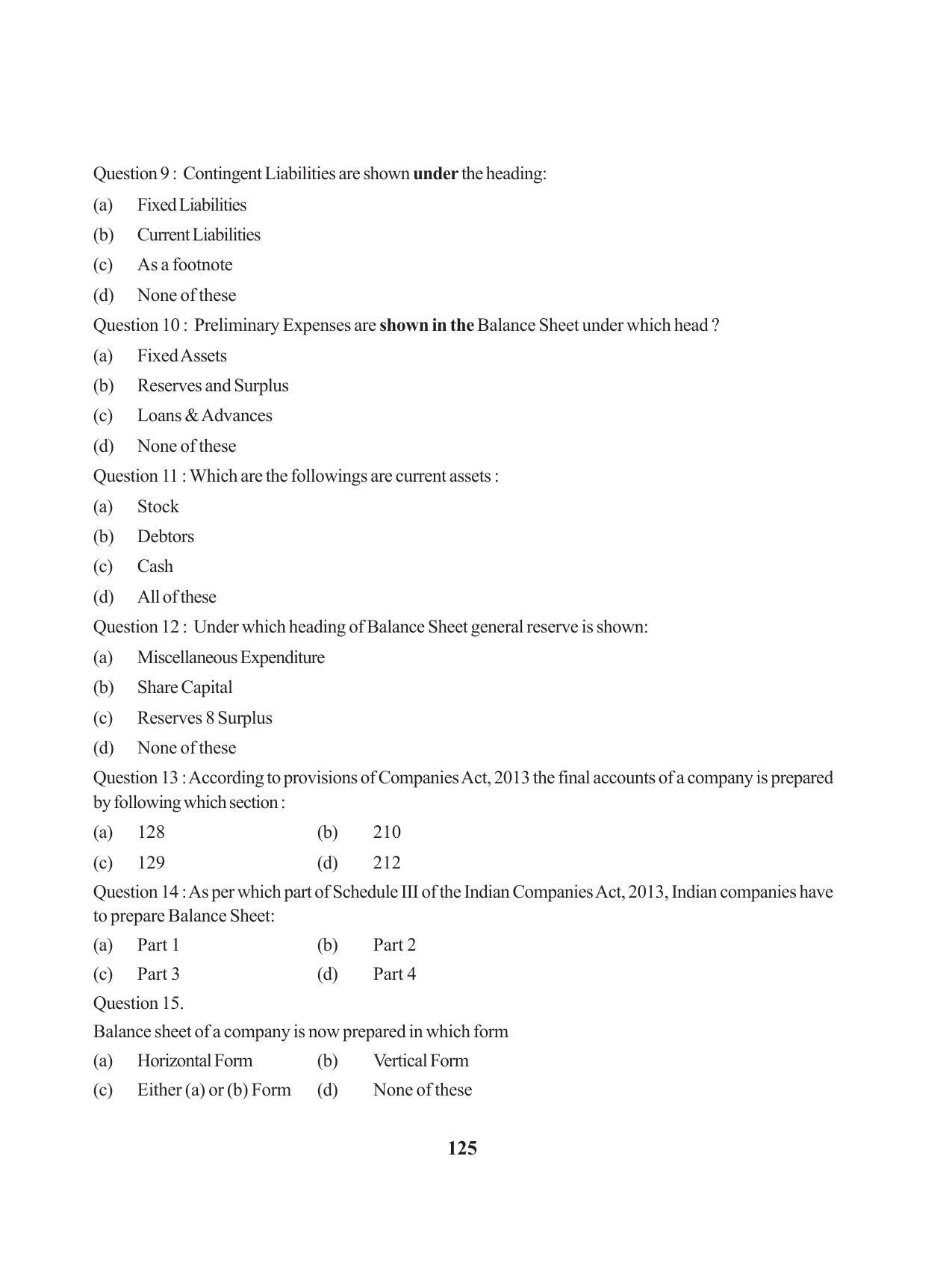 Tripura Board Class 12 Accountency English Version Workbooks - Page 129