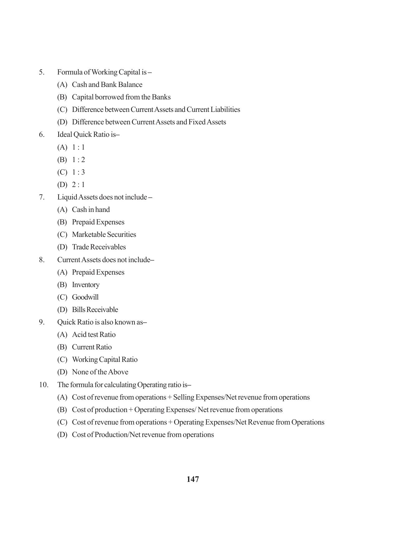 Tripura Board Class 12 Accountency English Version Workbooks - Page 151