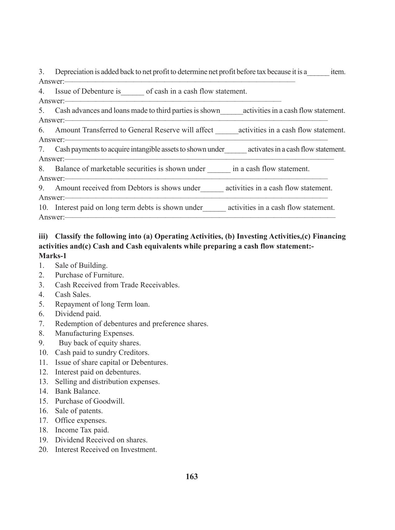 Tripura Board Class 12 Accountency English Version Workbooks - Page 167