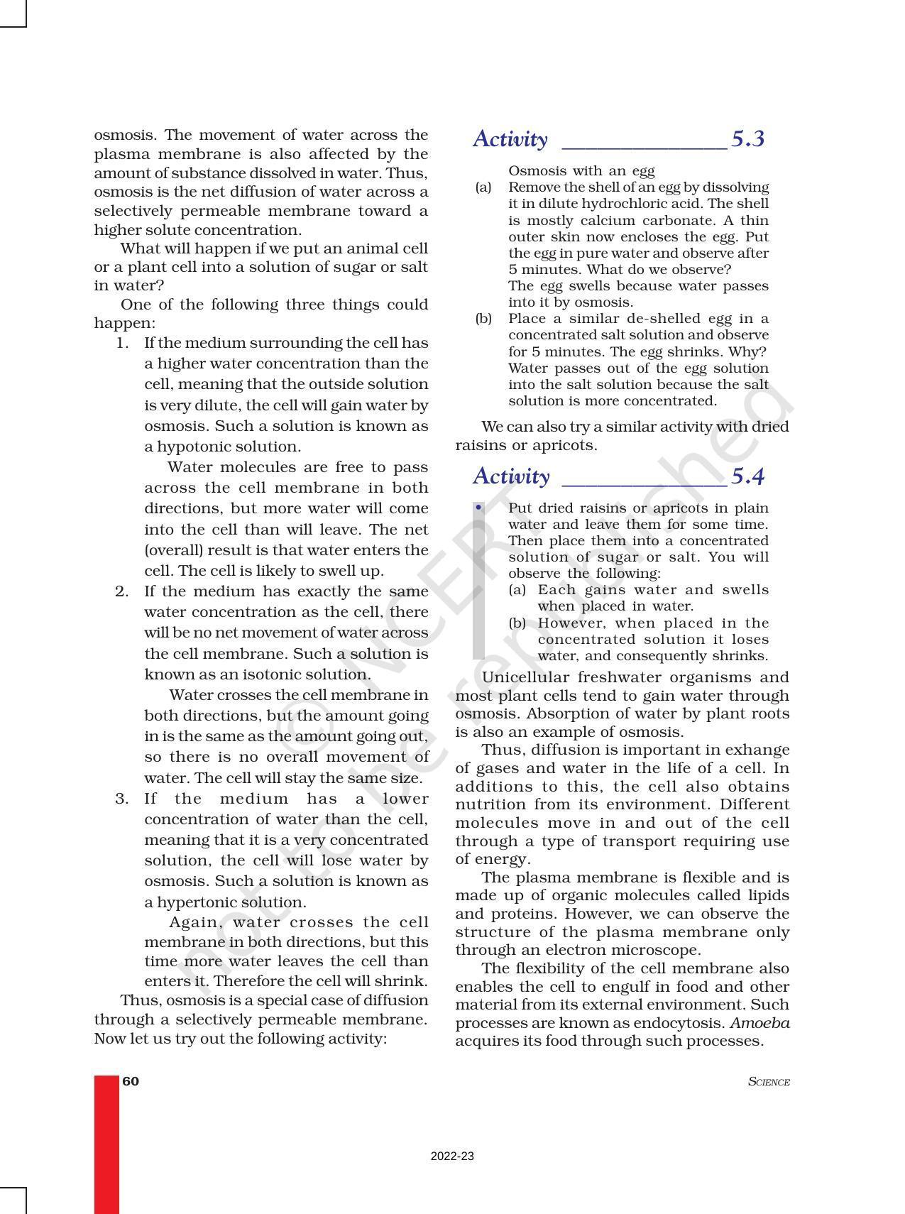 NCERT Book for Class 9 Science Chapter 5 The Fundamental Unit Of Life - Page 4