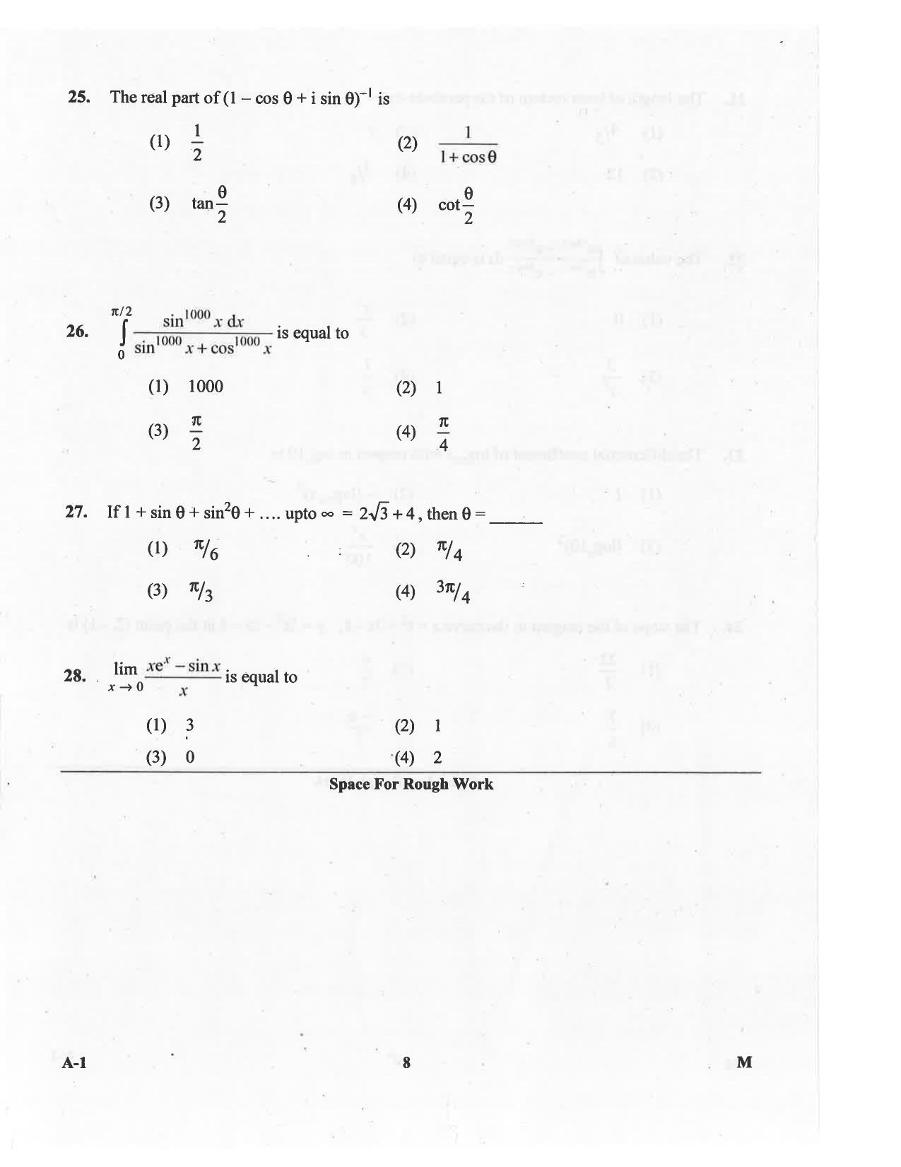 KCET Mathematics 2016 Question Papers - Page 8