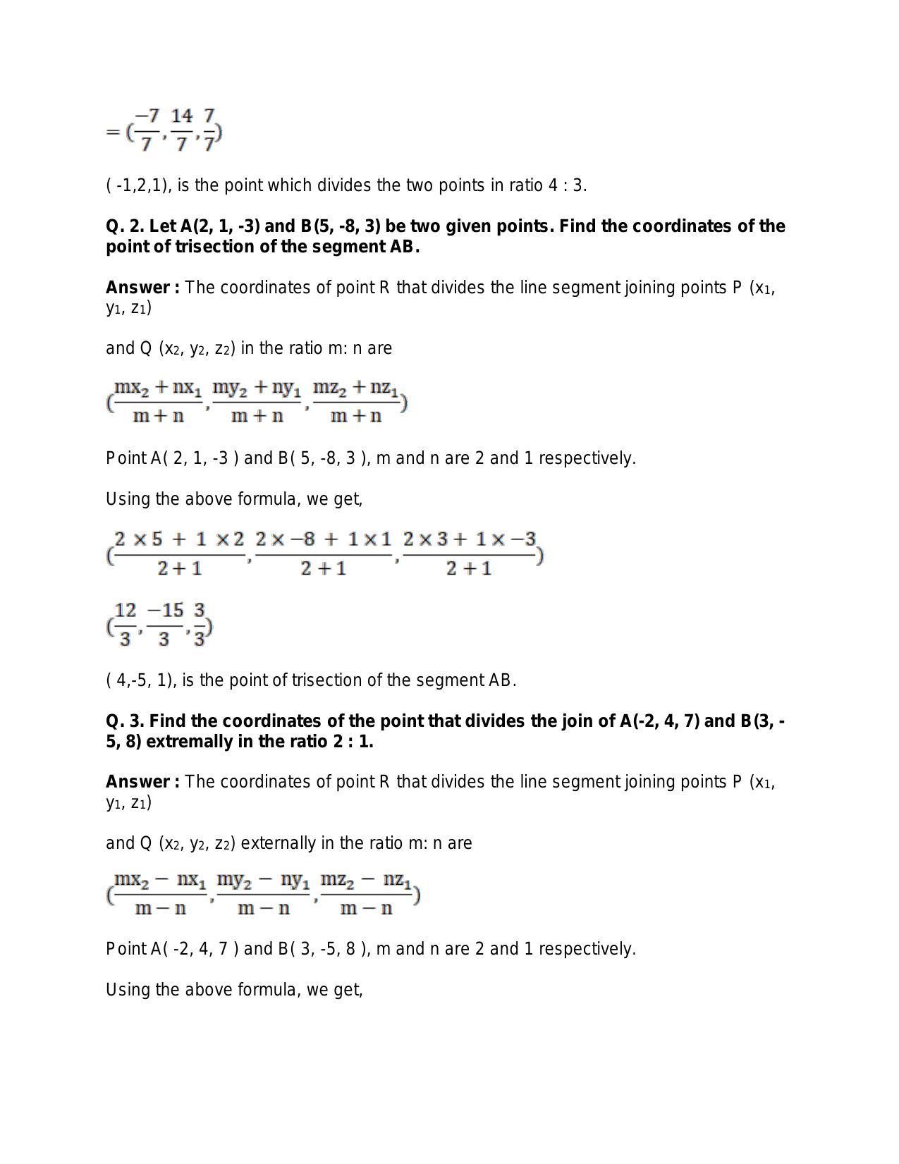 Chapter 26: GThree-Dimensional Geometry: RS Aggarwal Class 11 Solutions  - Page 33