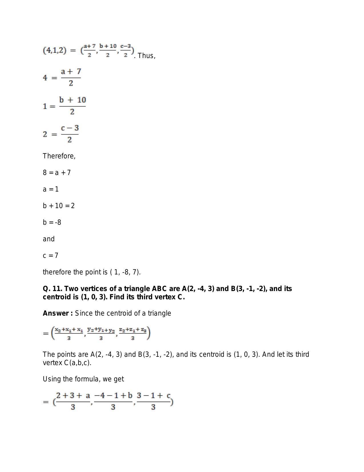 Chapter 26: GThree-Dimensional Geometry: RS Aggarwal Class 11 Solutions  - Page 39