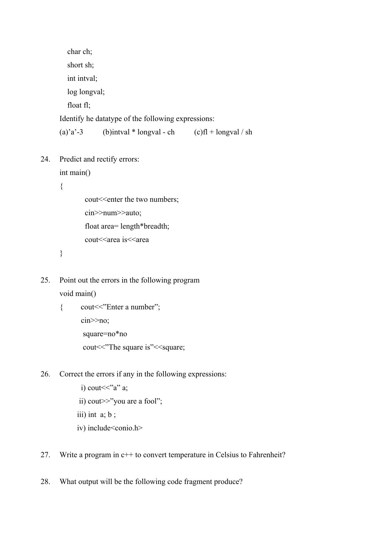 CBSE Worksheets for Class 11 Computer Science Assignment 1 - Page 2