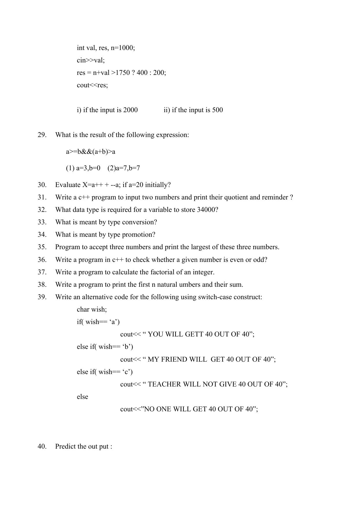 CBSE Worksheets for Class 11 Computer Science Assignment 1 - Page 3