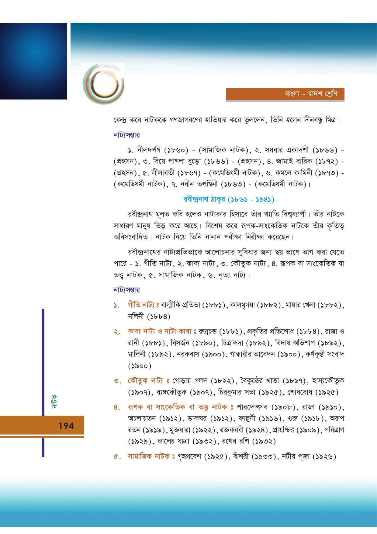 Tripura Board Class 12 Bengali Workbooks - Page 194