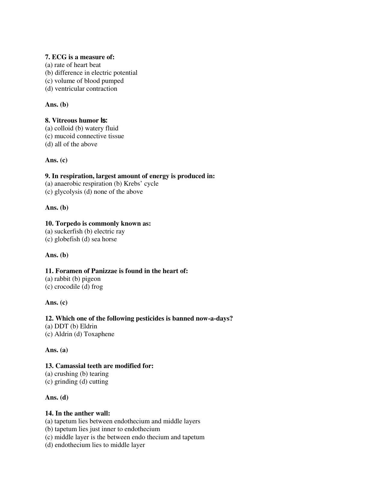 BCECE Previous Year Papers 2011 Biology - Page 2