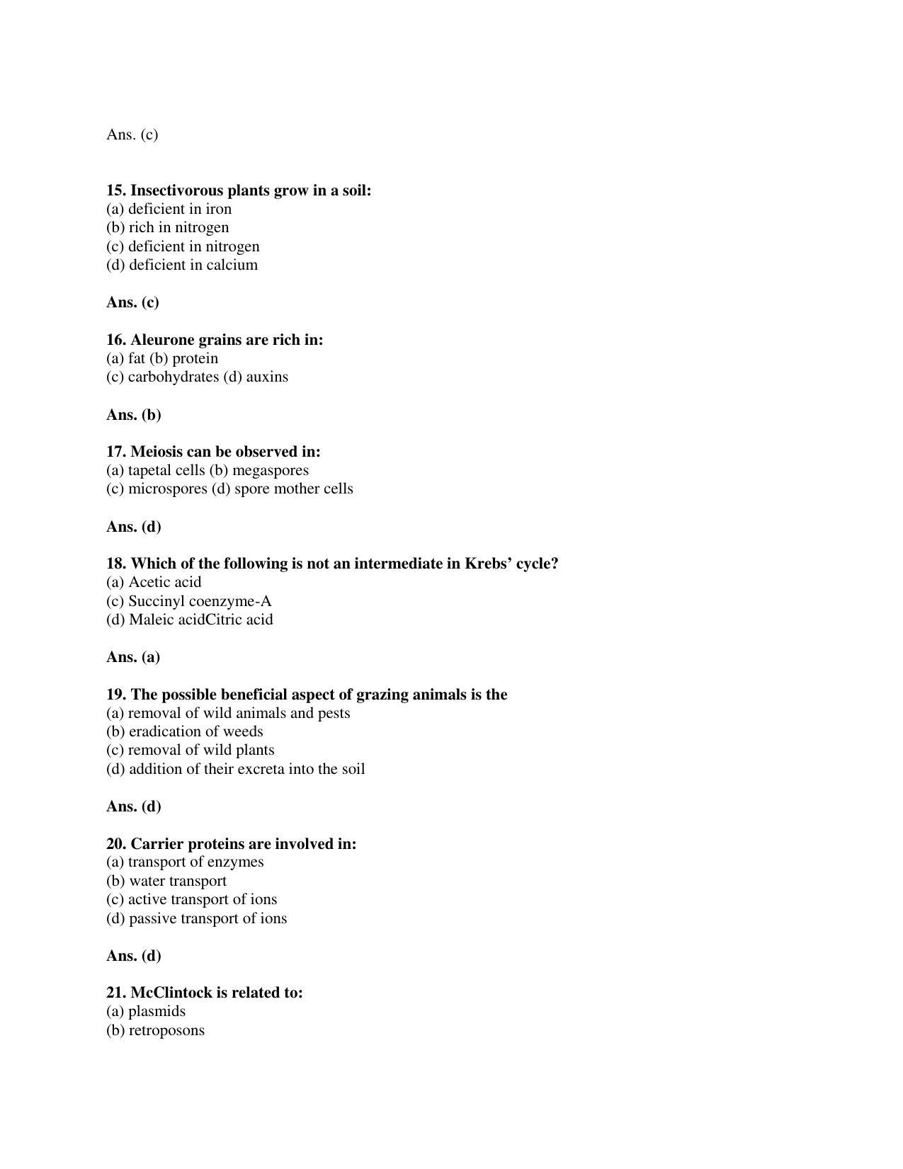 BCECE Previous Year Papers 2011 Biology - Page 3