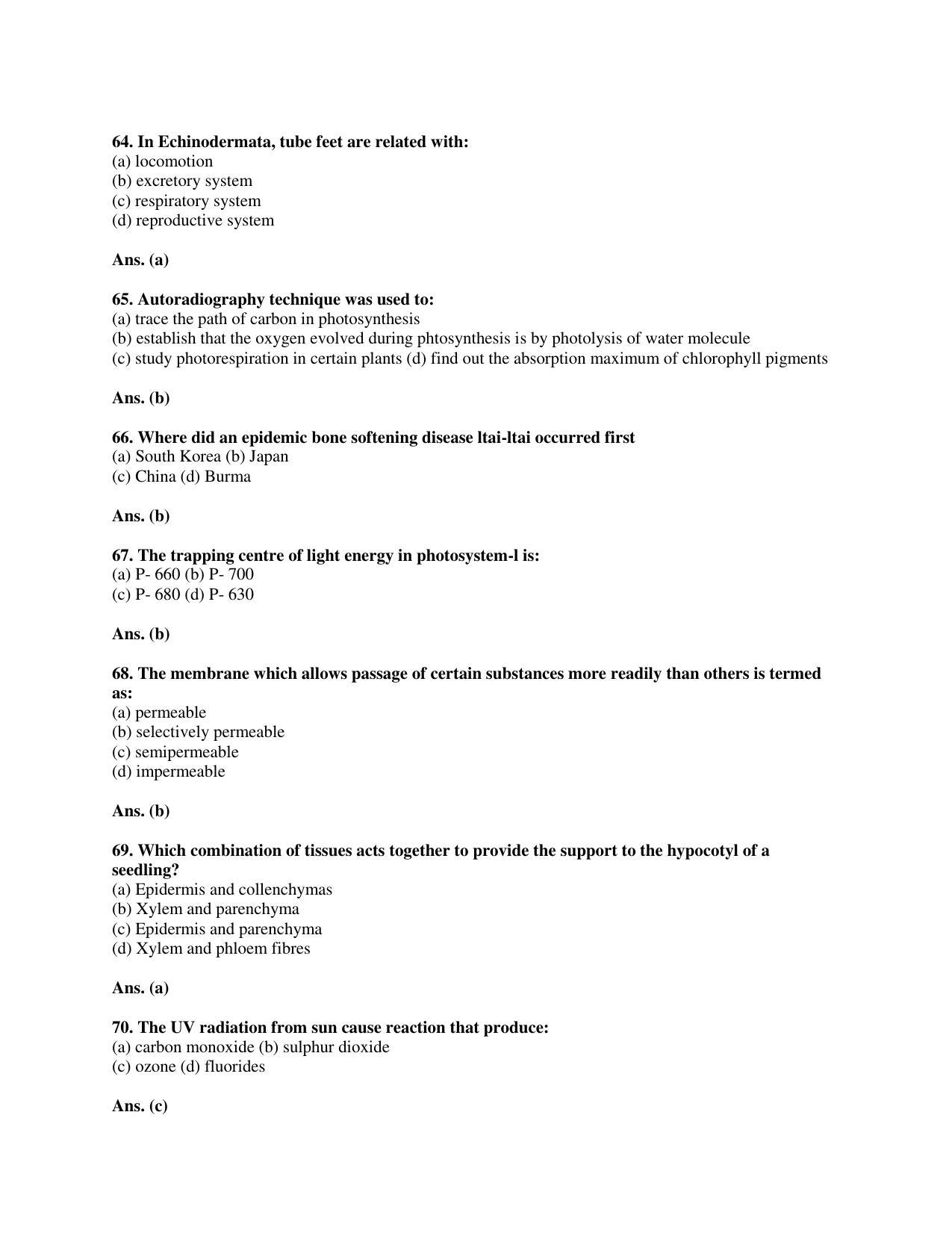 BCECE Previous Year Papers 2011 Biology - Page 10