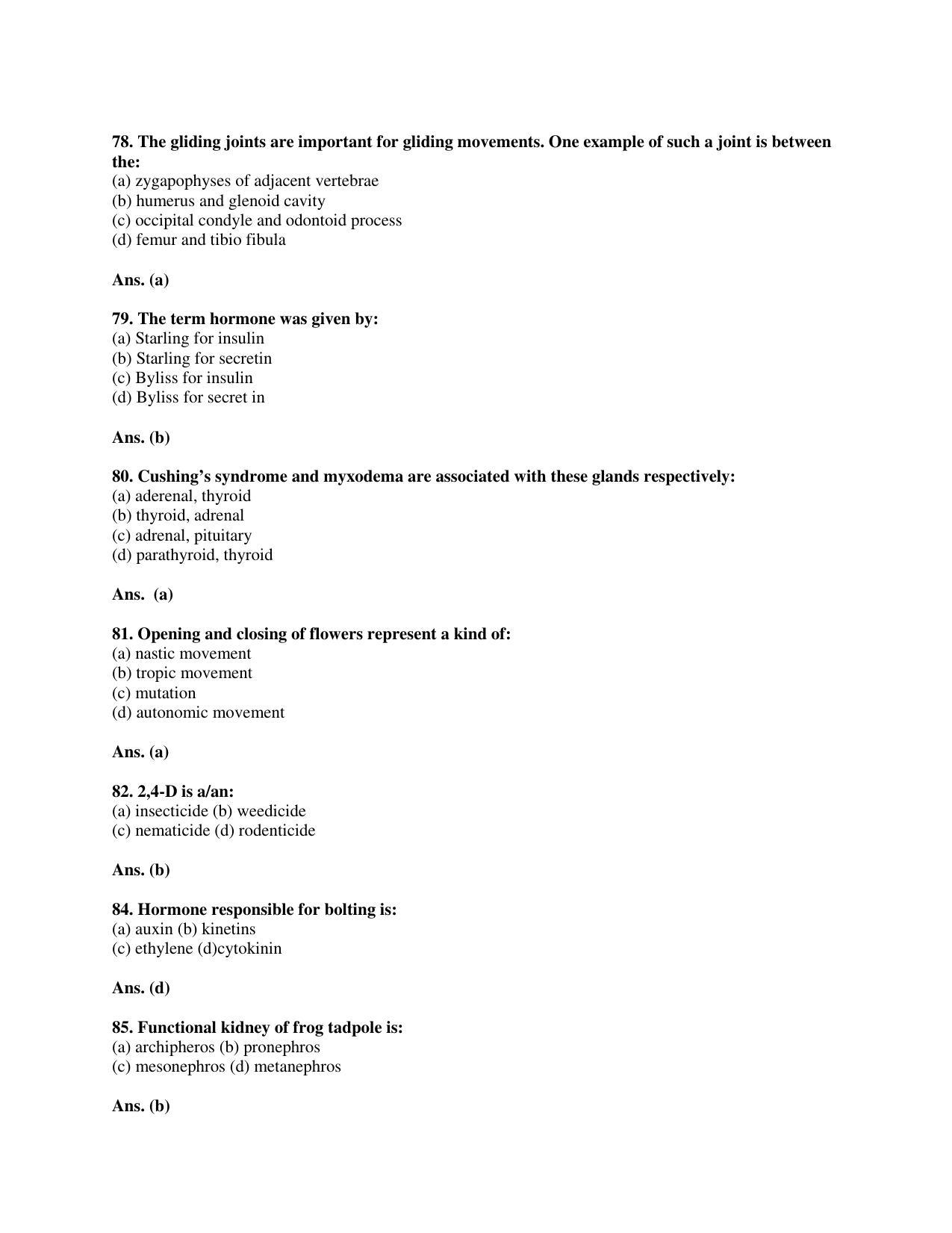 BCECE Previous Year Papers 2011 Biology - Page 12