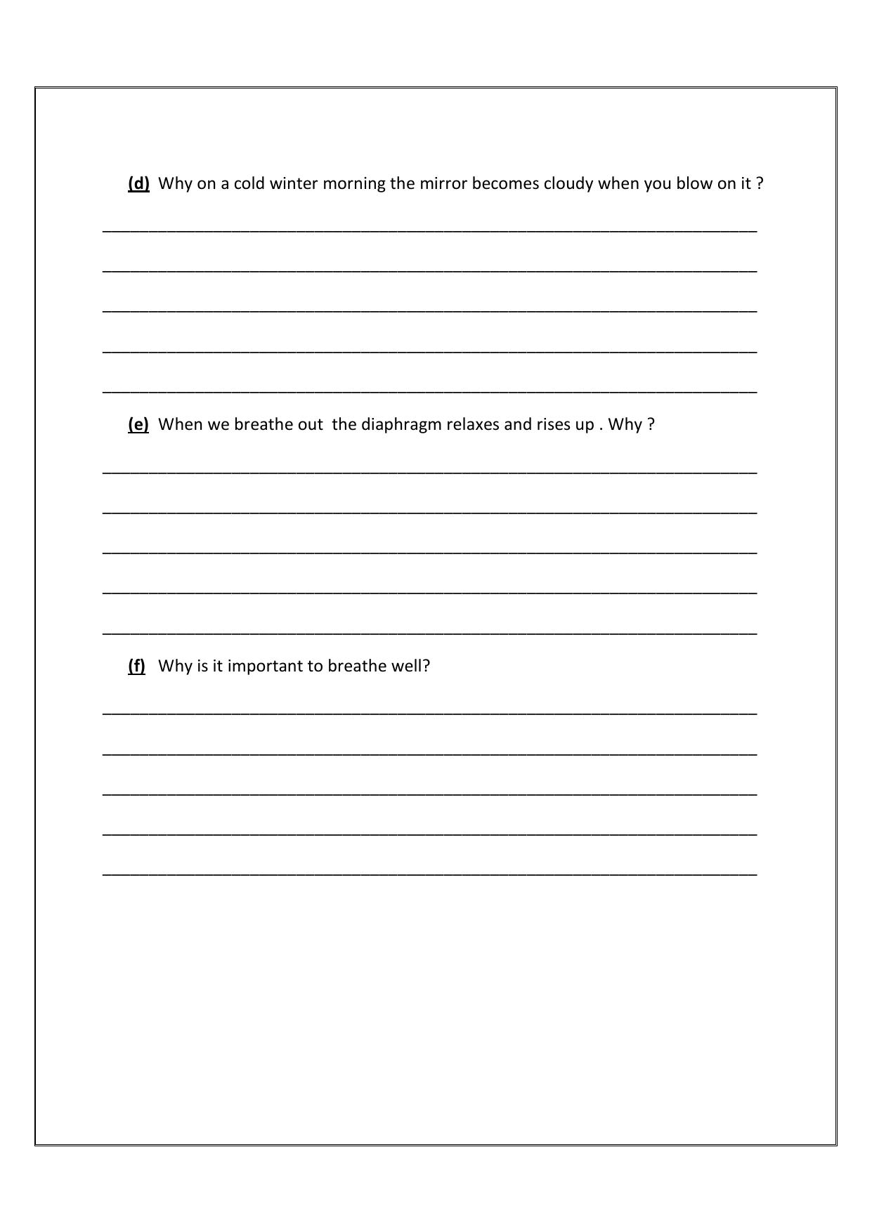 Worksheet for Class 5 Environmental Studies Assignment 1 - Page 2