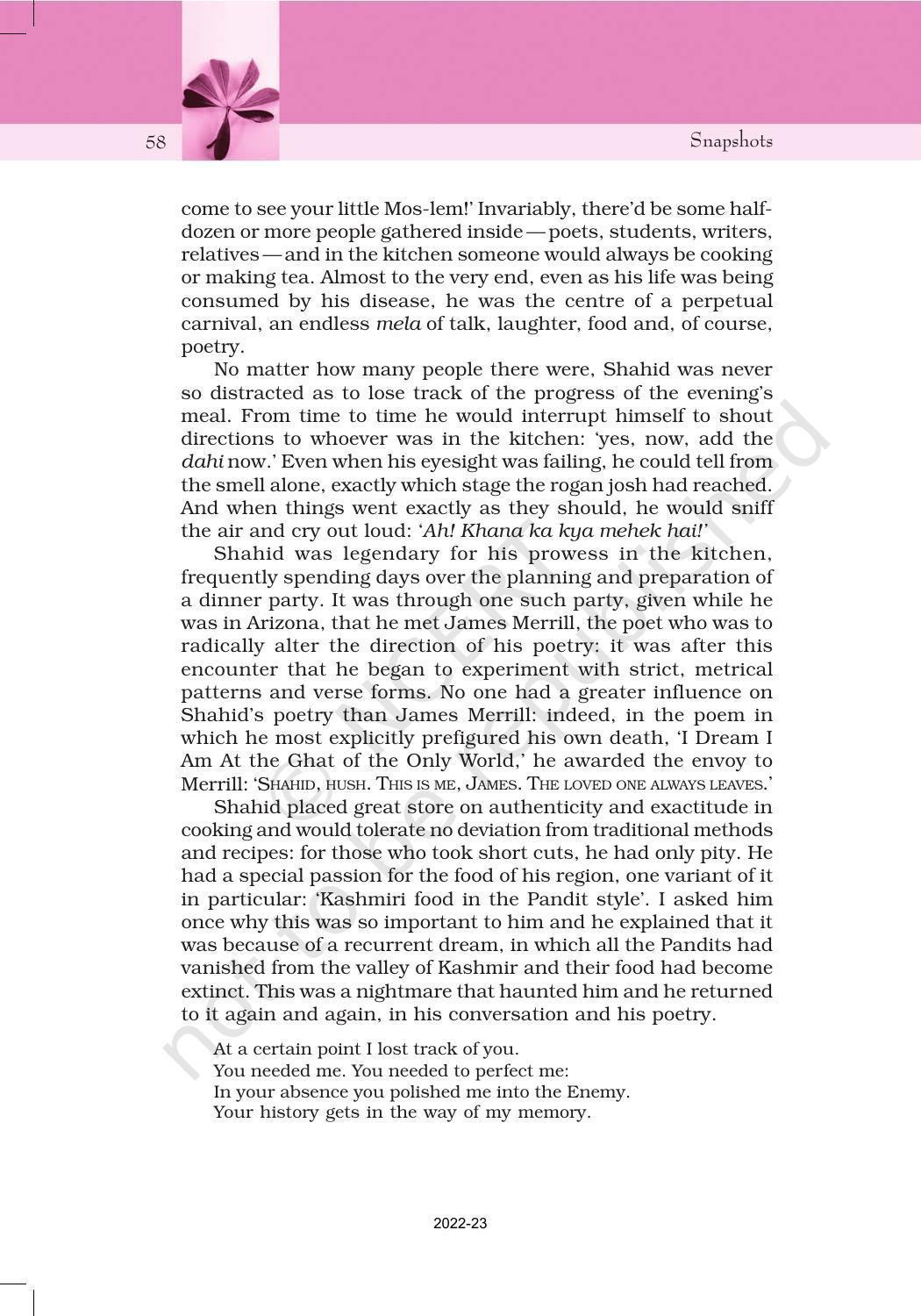 NCERT Book for Class 11 English Snapshots Chapter 6 The Ghat of the Only World - Page 5