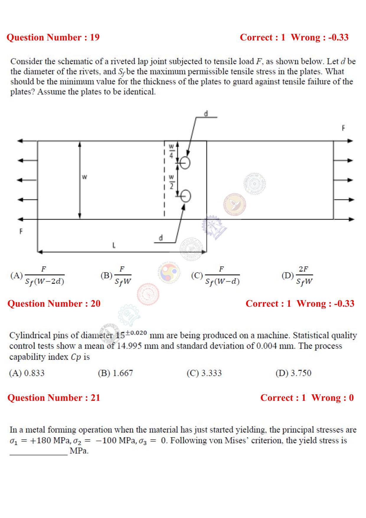 GATE 2017 Mechanical Engineering (ME) Question Paper with Answer Key - Page 7