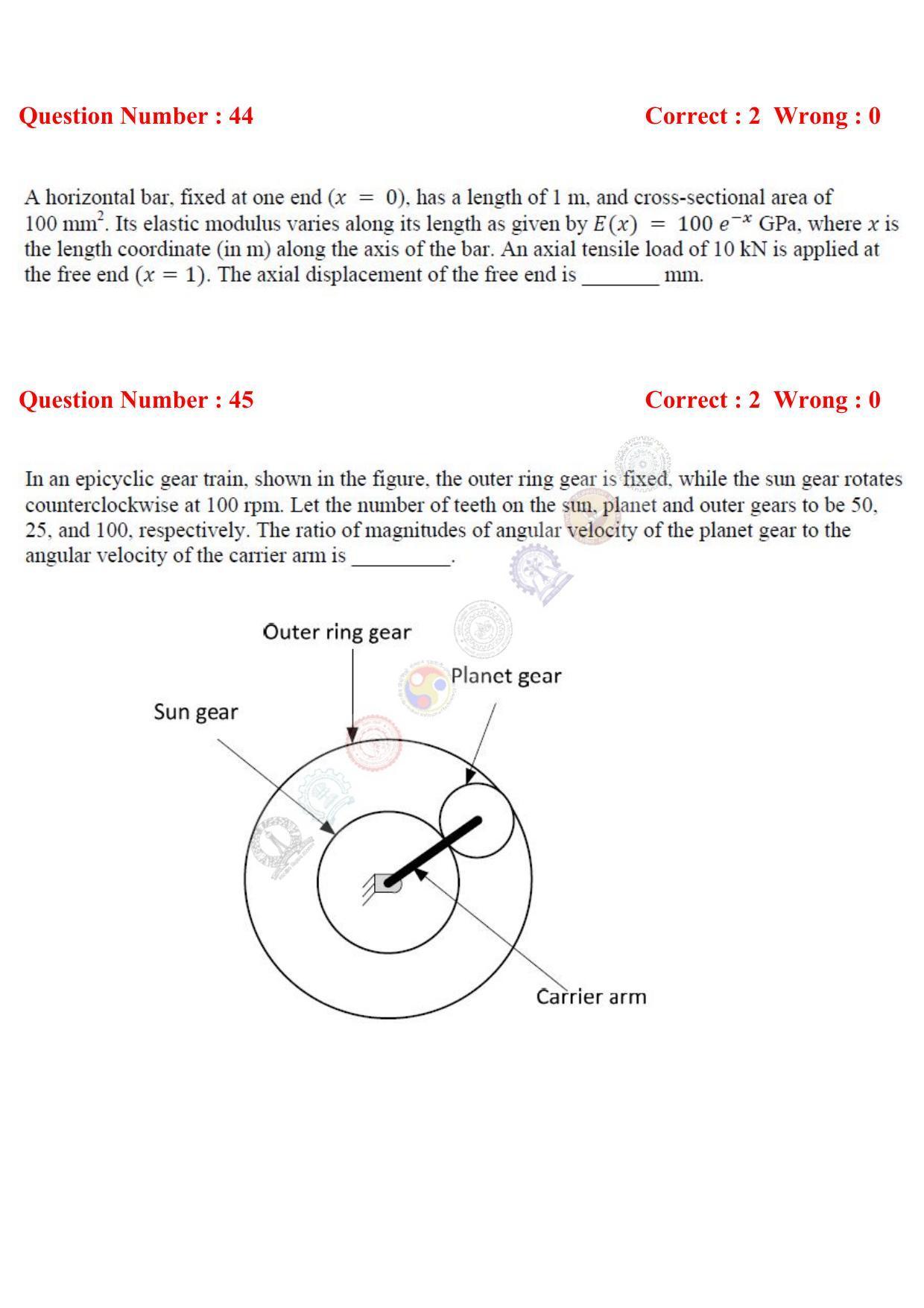 GATE 2017 Mechanical Engineering (ME) Question Paper with Answer Key - Page 14