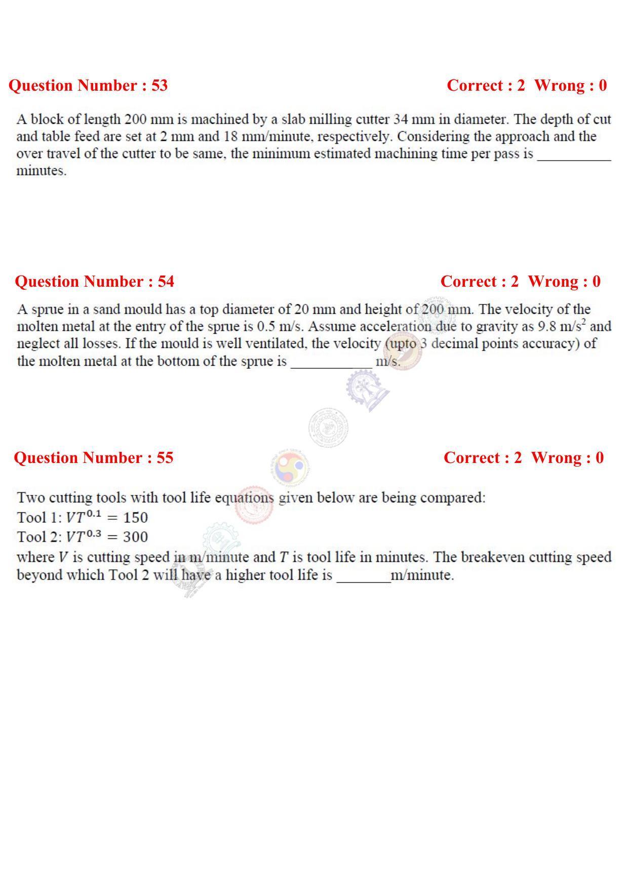 GATE 2017 Mechanical Engineering (ME) Question Paper with Answer Key - Page 17